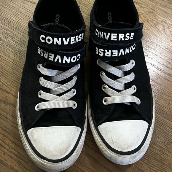 Boys' Converse Chuck Taylor All Star Double Strap Sneakers - Picture 1 of 8